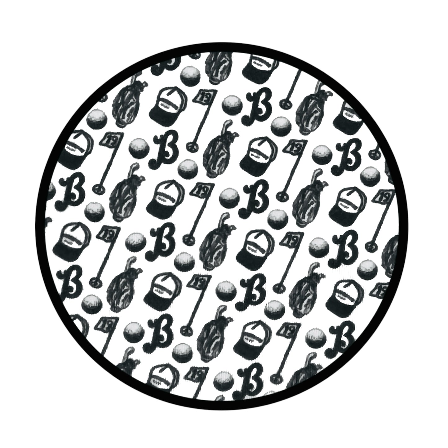 Bourbon St. Pro Shop Polo - Black/White