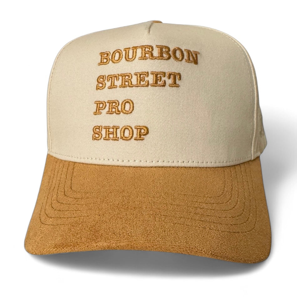 Bourbon Street Pro Shop Suede Hat - Khaki