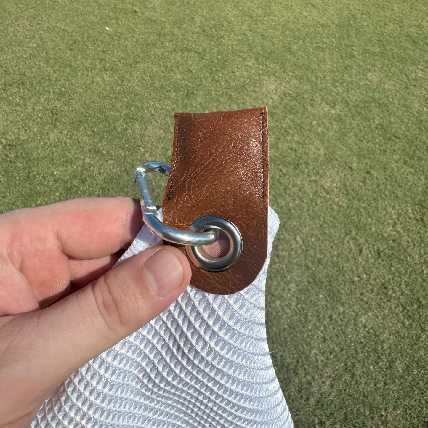 16” Leather Magnetic Golf Towel