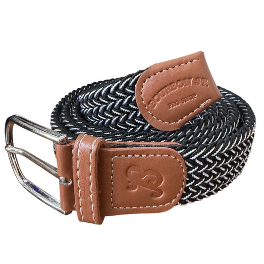 Braided Belt - Black/White