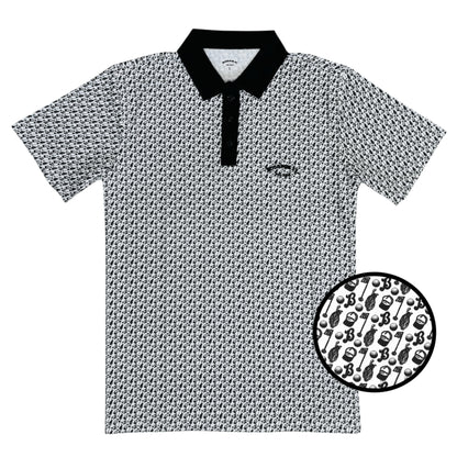 Bourbon St. Pro Shop Polo - Black/White