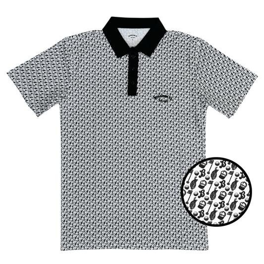 Bourbon St. Pro Shop Polo - Black/White